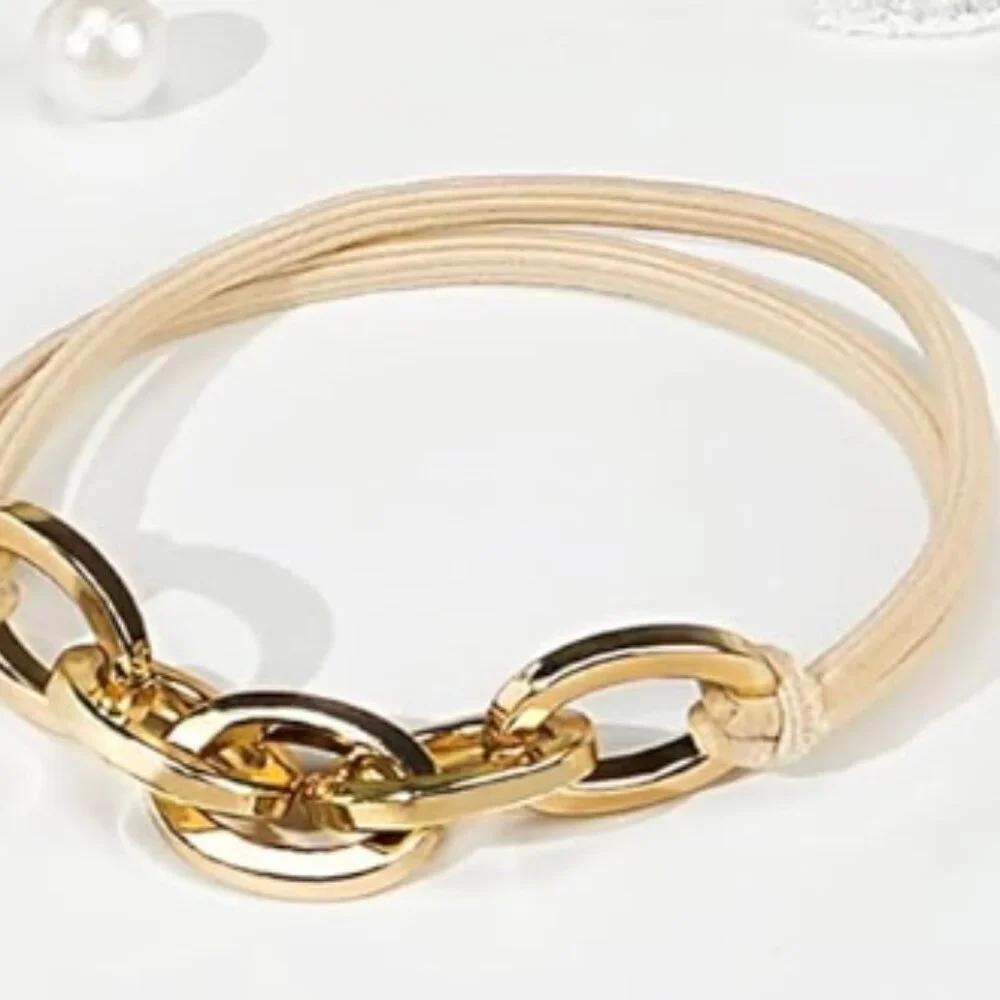 4-Pack Gold Hair Ties